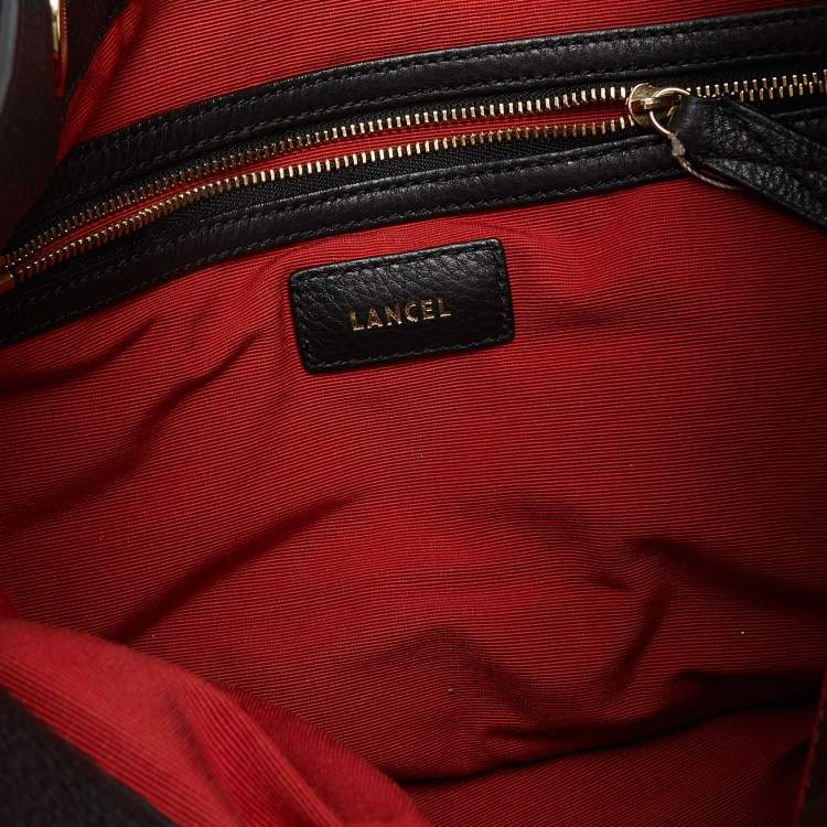 Pre Owned Lancel Black Leather Tote