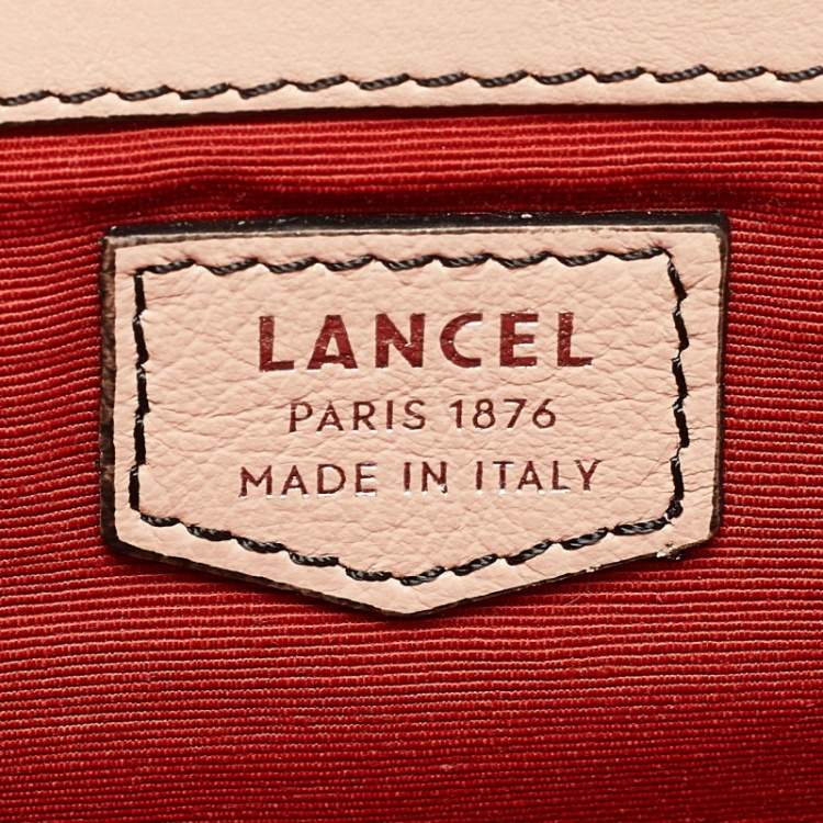 Pre Owned Lancel Tricolor Leather Clic Shoulder Bag