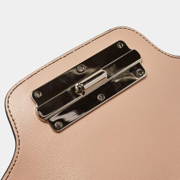 Pre Owned Lancel Tricolor Leather Clic Shoulder Bag