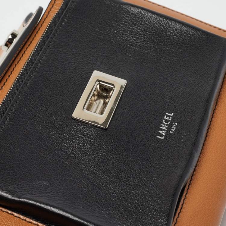 Pre Owned Lancel Tricolor Leather Clic Shoulder Bag