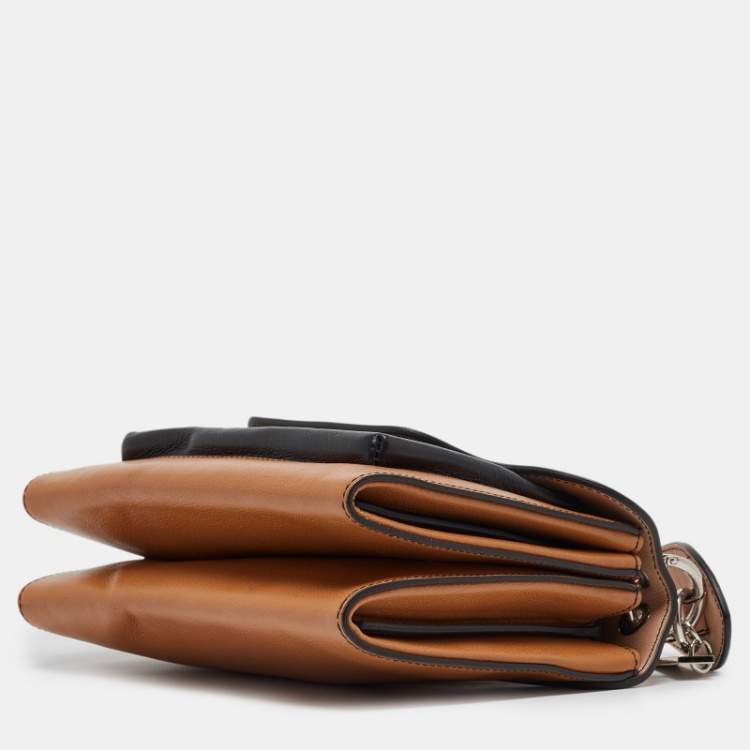 Pre Owned Lancel Tricolor Leather Clic Shoulder Bag