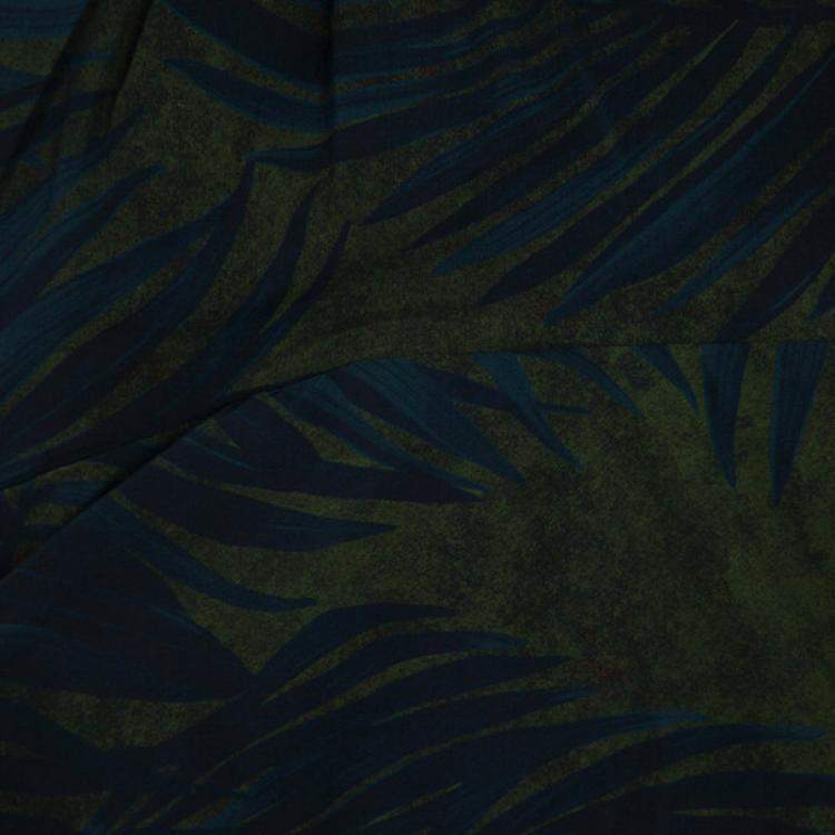 Pre Owned Lanvin Palm Leaf Print Cocktail Dress S