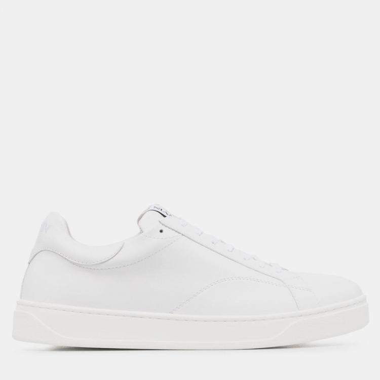 Pre Owned Lanvin Leather Sneaker in White Size 35
