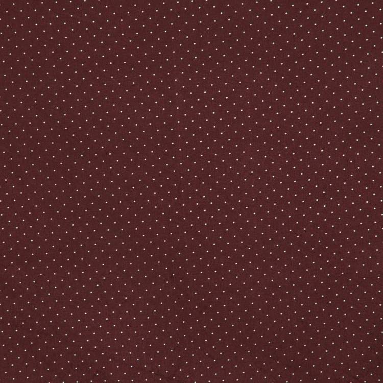 Pre Owned Lanvin Burgundy Polkadots Print Silk Handkerchief 