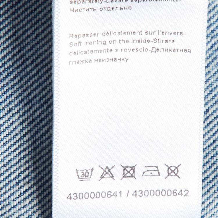 Pre Owned Lanvin Blue Washed Denim Jeans M Waist 28"