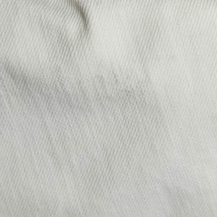 Pre Owned Lanvin White Denim Jeans M Waist 28"