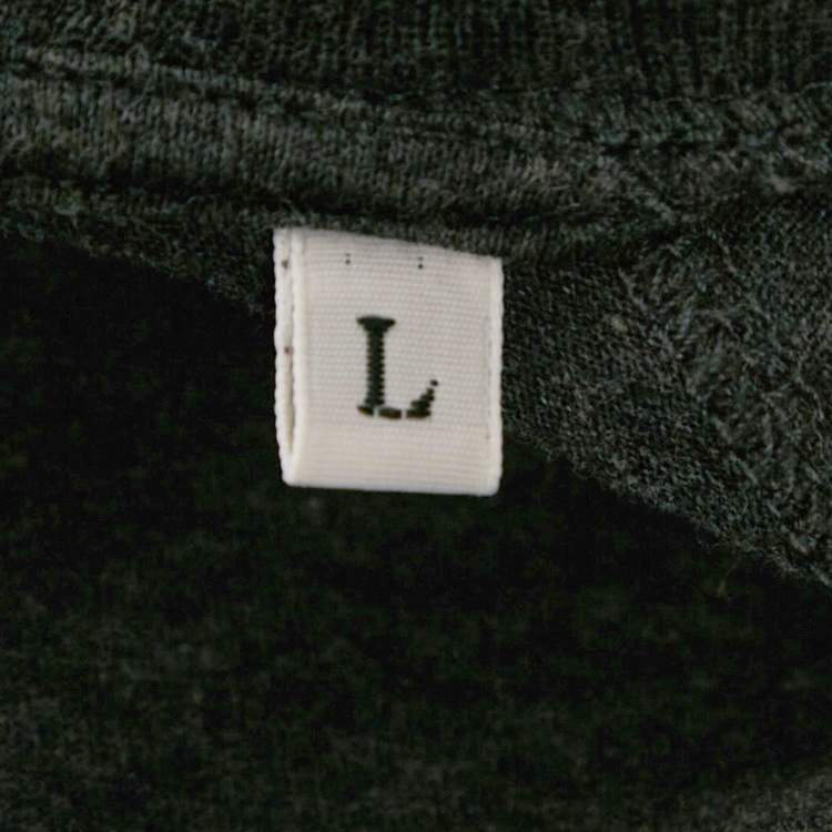 Pre Owned Lanvin Grey Lurex Paneled Jersey T-Shirt L