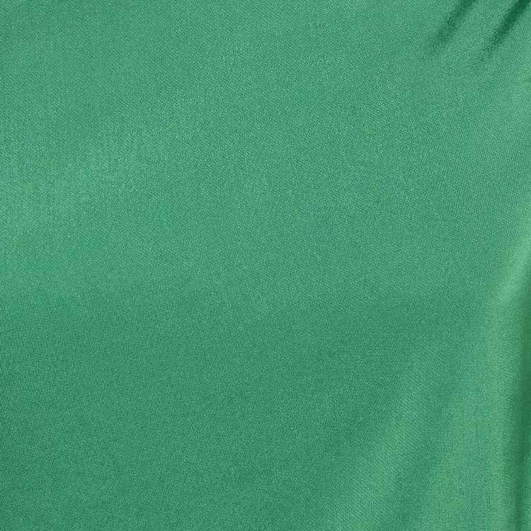 Pre Owned Lanvin Green Crepe Top & Pants Set S 