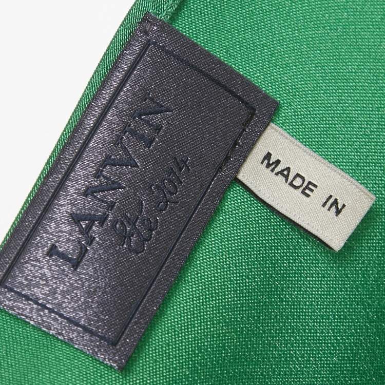 Pre Owned Lanvin Green Crepe Top & Pants Set S 