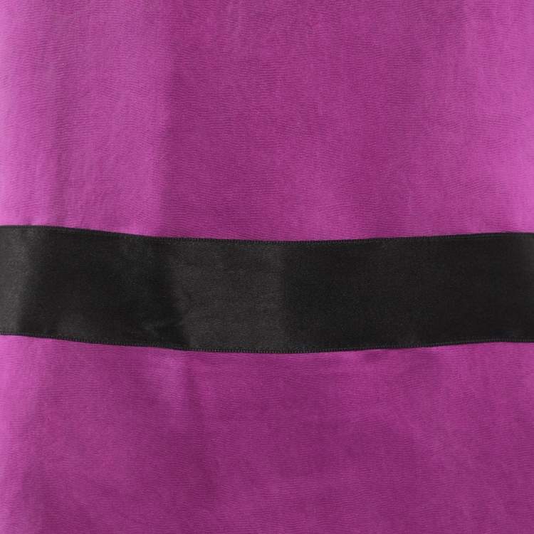 Pre Owned Lanvin Purple Silk Sleeveless Dress M