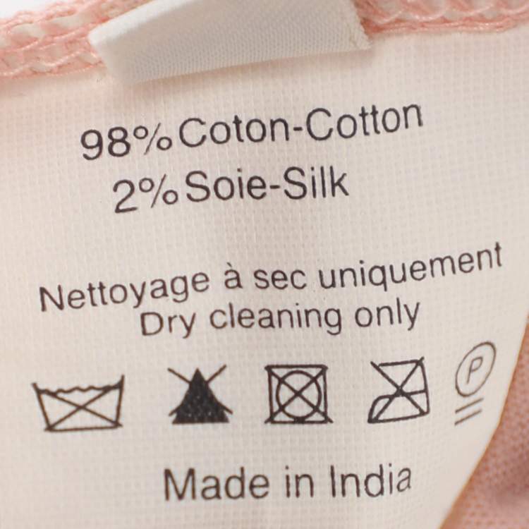 Pre Owned Lanvin Black/Peach Jersey and Lace Tops and Cardigan Set S