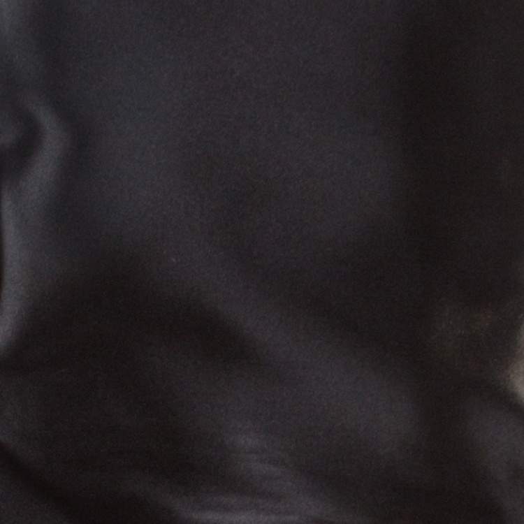 Pre Owned Lanvin Monochrome Satin Bow Detail Strapless Dress S