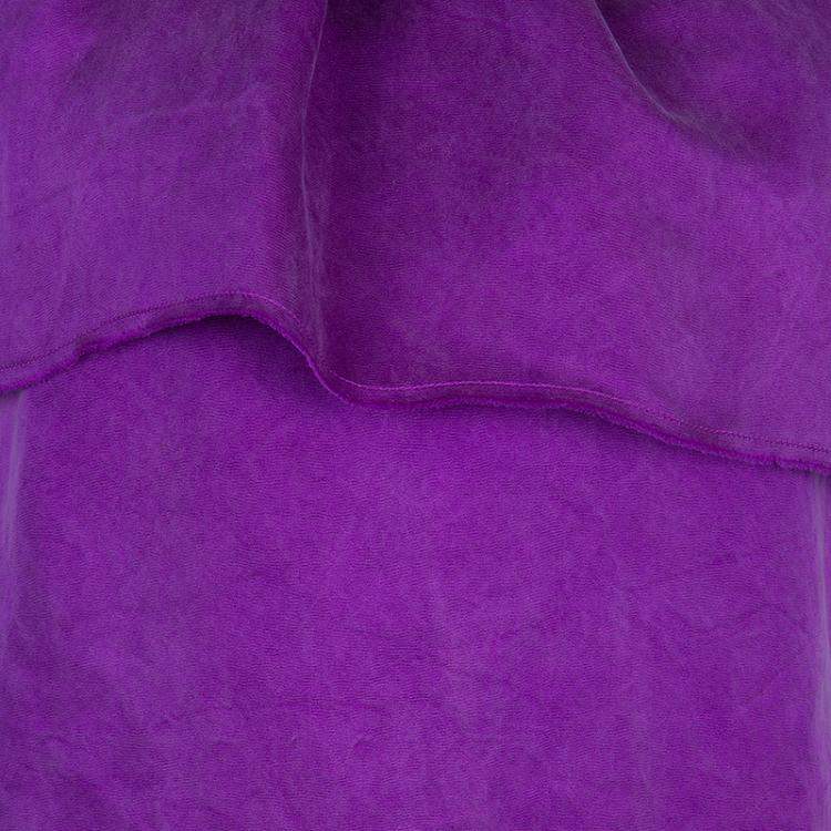 Pre Owned Lanvin F/W 2007 Purple Cape Dress S