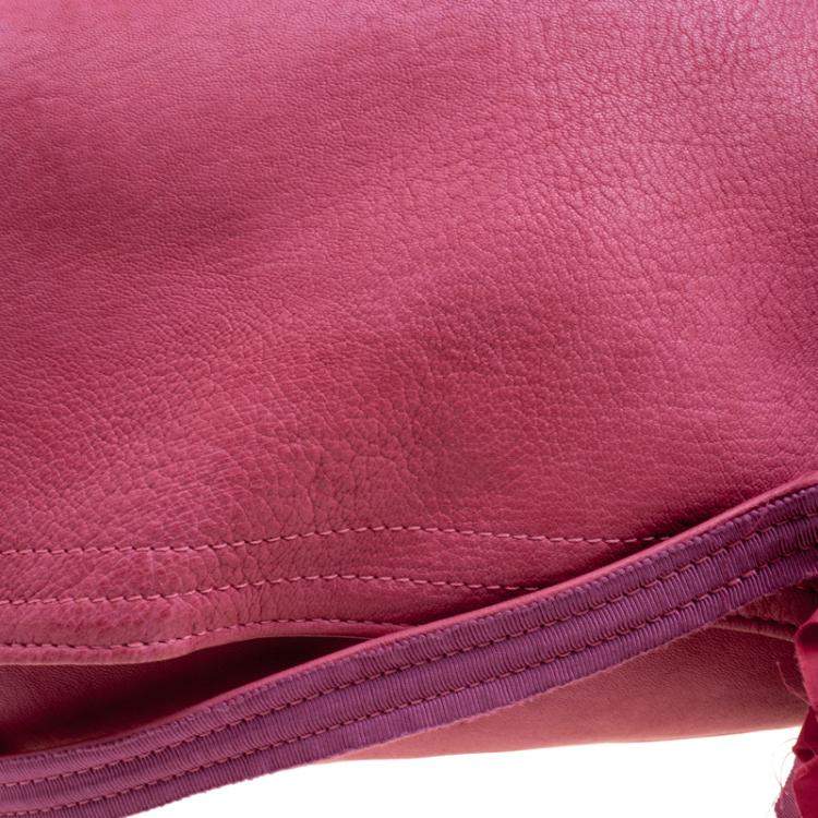 مملوكة مسبقًا Lanvin Pink Leather and Fabric Shoulder Bag