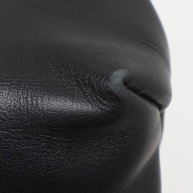 Pre Owned Lanvin Black Leather Satchel