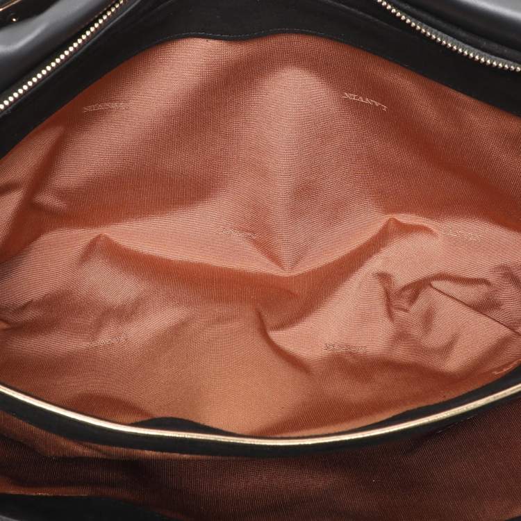 Pre Owned Lanvin Black Leather Satchel