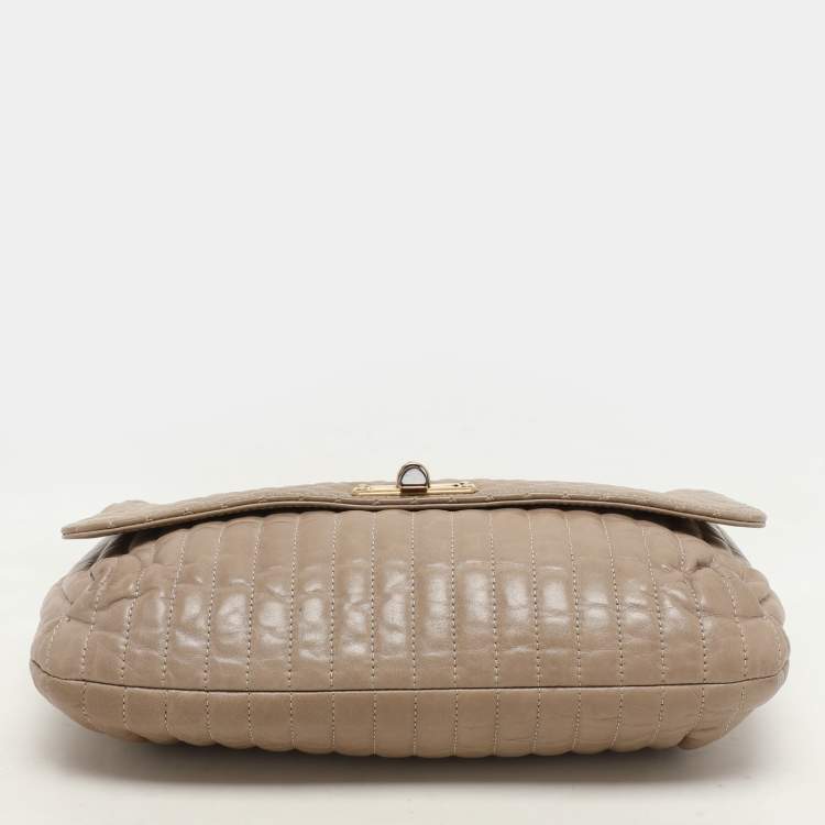 Pre Owned Lanvin Beige Quilted Leather Happy Shoulder Bag