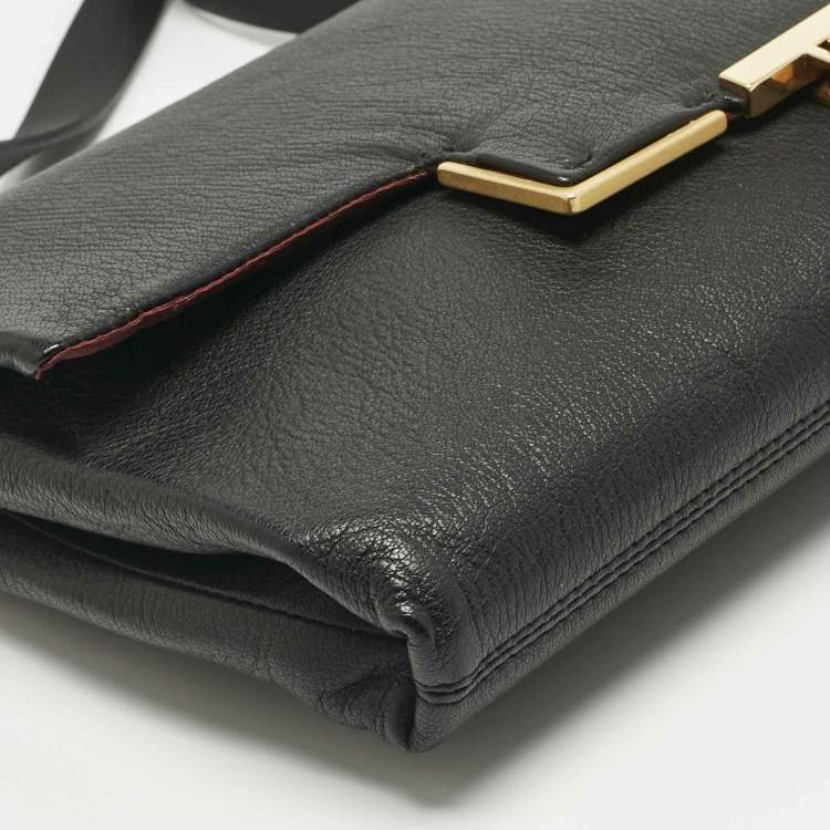 Pre Owned Lanvin Black Leather Miss Sartorial Shoulder Bag