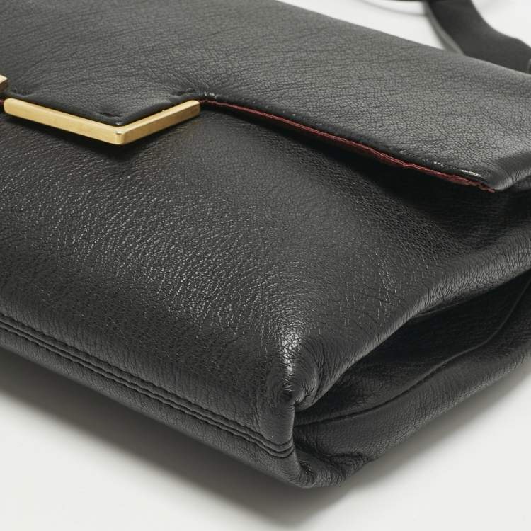 Pre Owned Lanvin Black Leather Miss Sartorial Shoulder Bag
