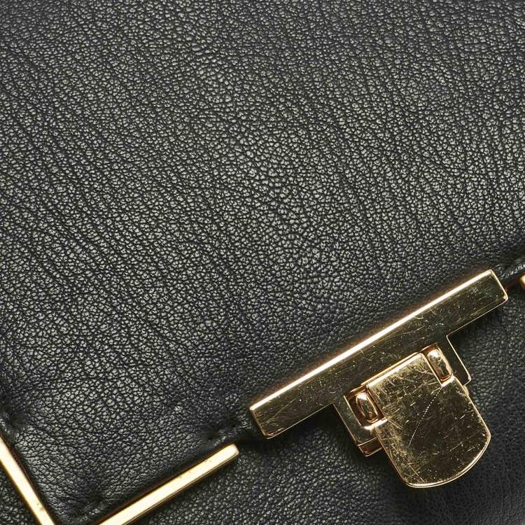 Pre Owned Lanvin Black Leather Miss Sartorial Shoulder Bag