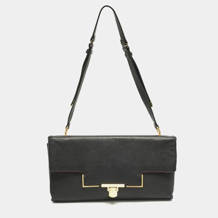 Pre Owned Lanvin Black Leather Miss Sartorial Shoulder Bag