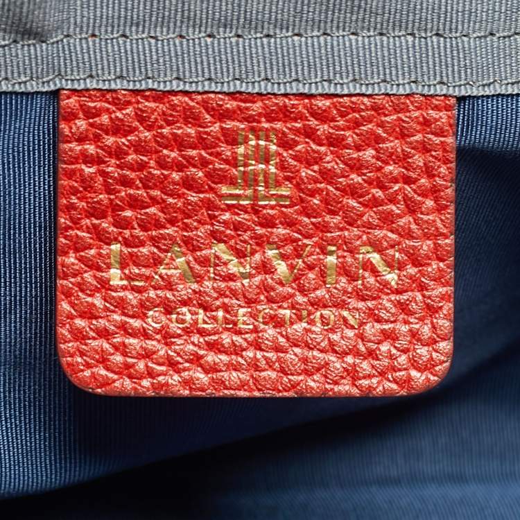 مملوكة مسبقًا Lanvin Flap Metallic Leather Tote