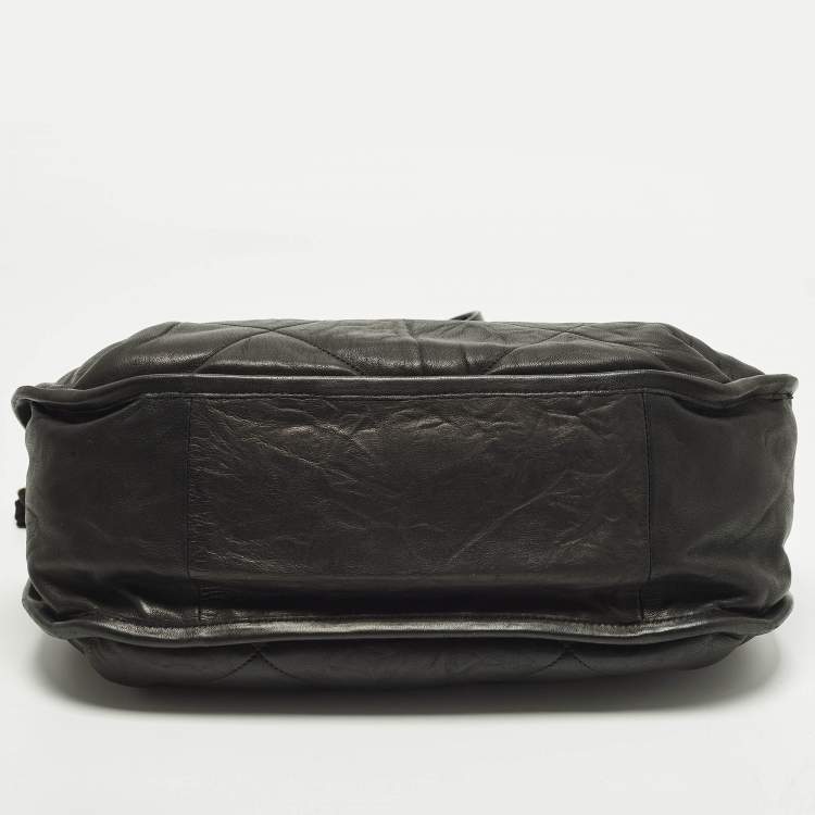 Pre Owned Lanvin Amalia Black Quilted Leather Shoulder Bag