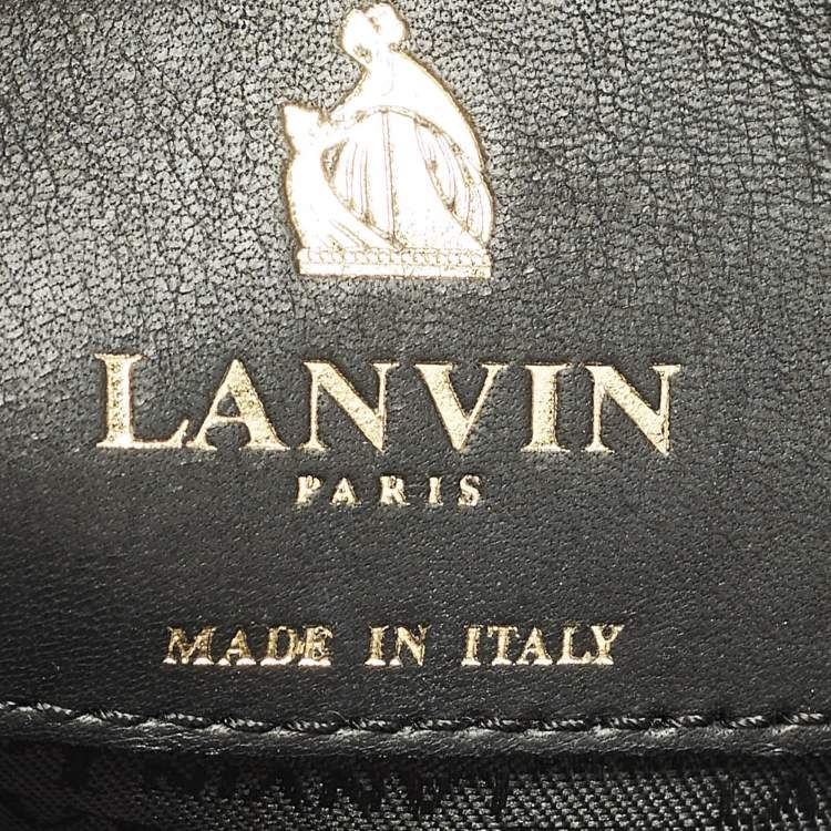 Pre Owned Lanvin Amalia Black Quilted Leather Shoulder Bag
