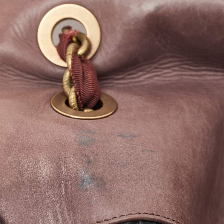 Pre Owned Lanvin Happy Red Eel Leather Shoulder Bag