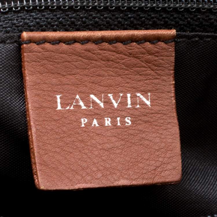 Pre Owned Lanvin Brown Leather Shoulder Bag