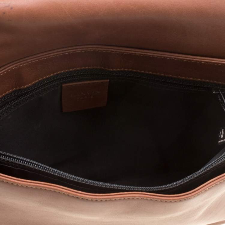Pre Owned Lanvin Brown Leather Shoulder Bag