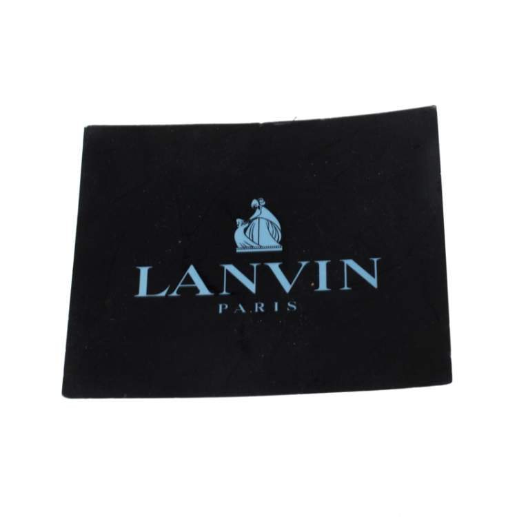 Pre Owned Lanvin Brown Python Happy Shoulder Bag