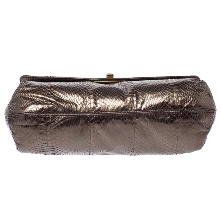 Pre Owned Lanvin Metallic Python Happy Shoulder Bag