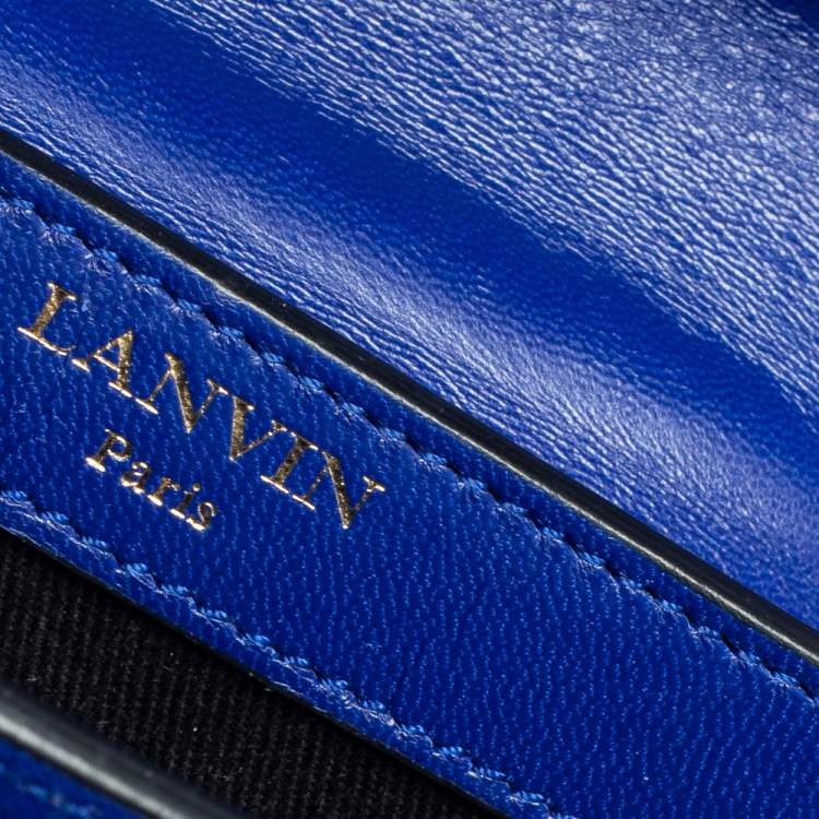 Pre Owned Lanvin Blue Leather Jiji Shoulder Bag