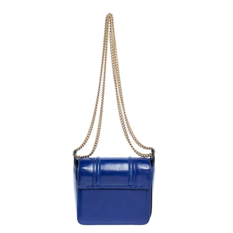 Pre Owned Lanvin Blue Leather Jiji Shoulder Bag