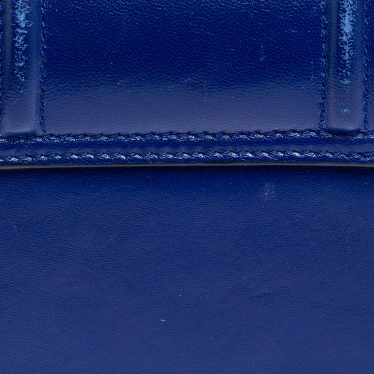 Pre Owned Lanvin Blue Leather Jiji Shoulder Bag