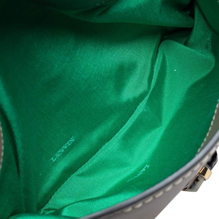 Pre Owned Lanvin Beige Leather Happy Flap Shoulder Bag