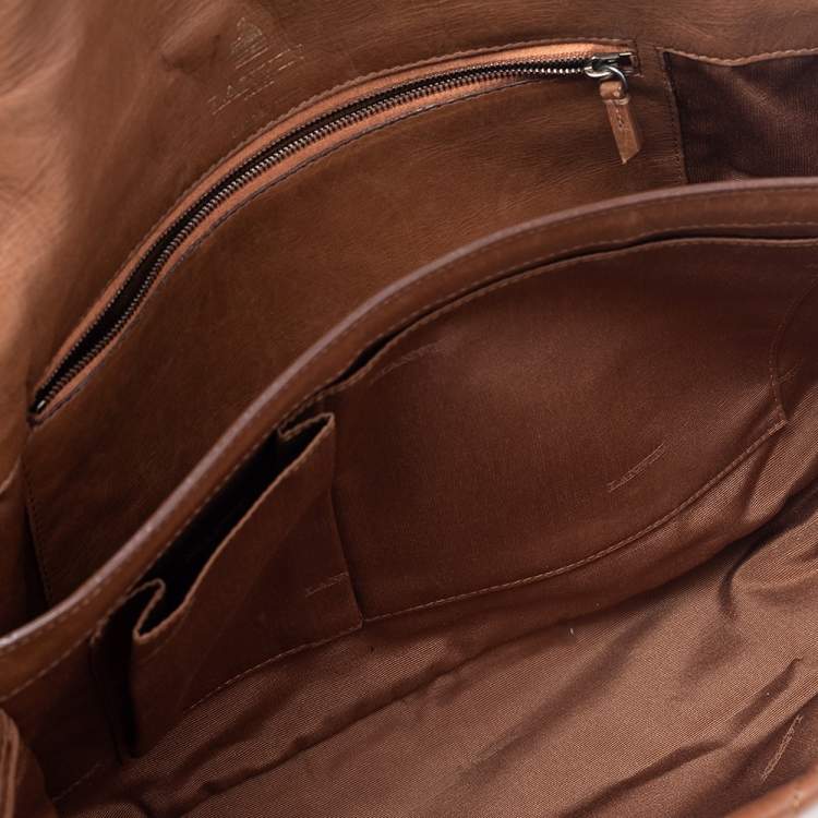 مملوكة مسبقًا Lanvin Brown Quilted Leather Happy Shoulder Bag