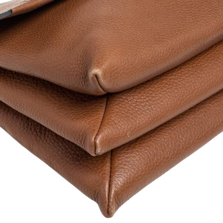 Pre Owned Lanvin Brown Leather Sugar Tassel Flap Shoulder Bag