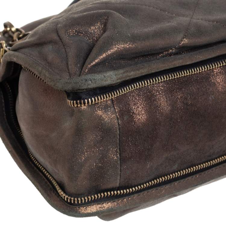 Pre Owned Lanvin Gold Quilted Leather Amalia Shoulder Bag