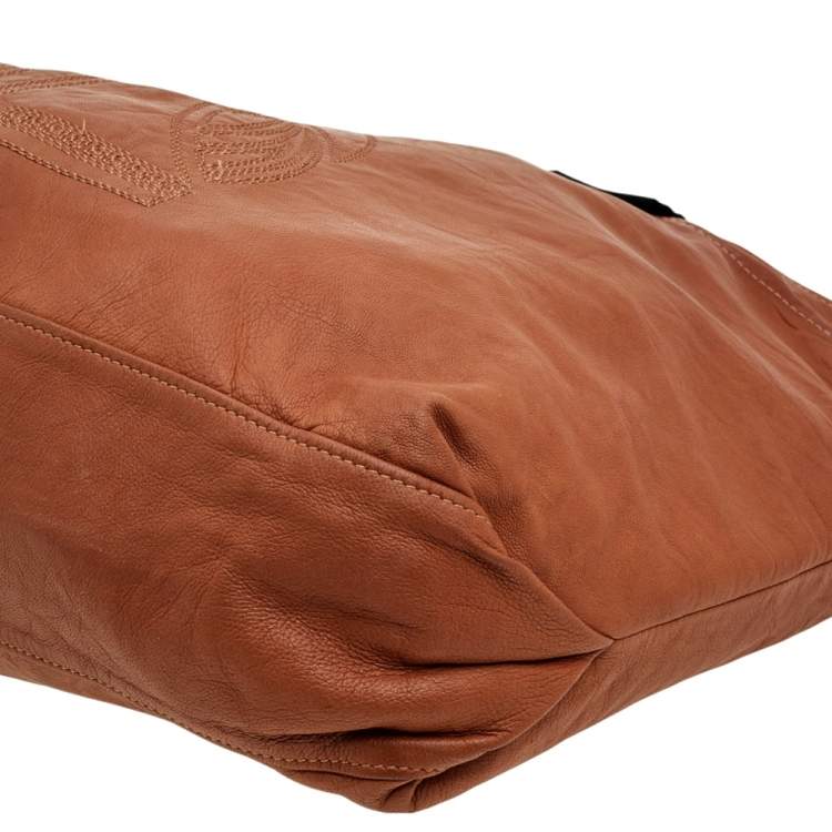 Pre Owned Lanvin Brown Lambskin Leather Tote