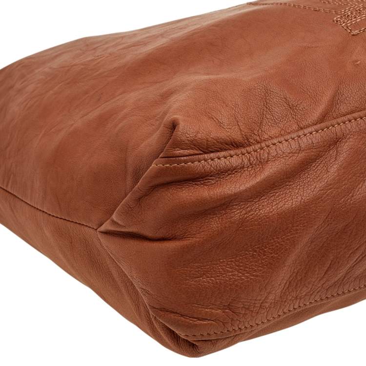 Pre Owned Lanvin Brown Lambskin Leather Tote