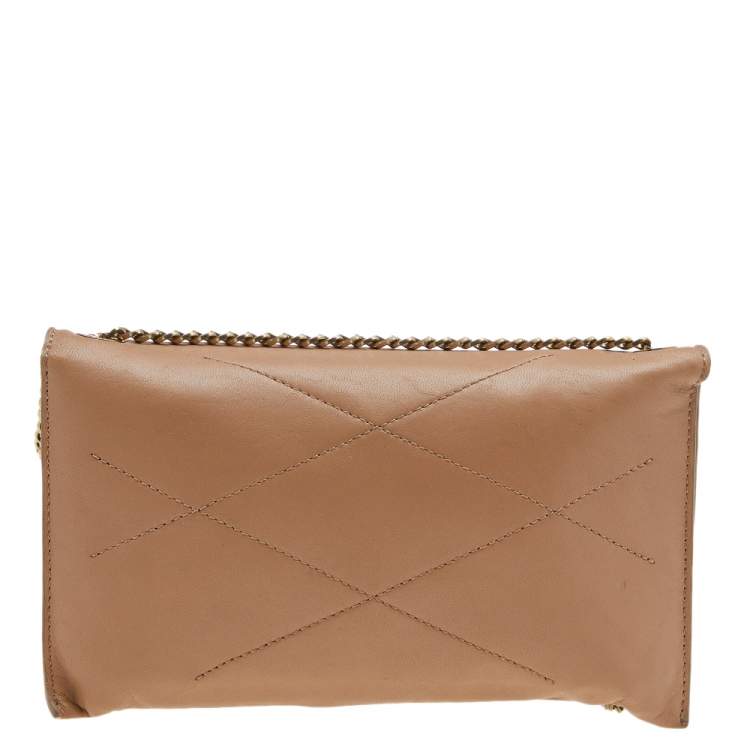 Pre Owned Lanvin Beige Leather WOC Wallet