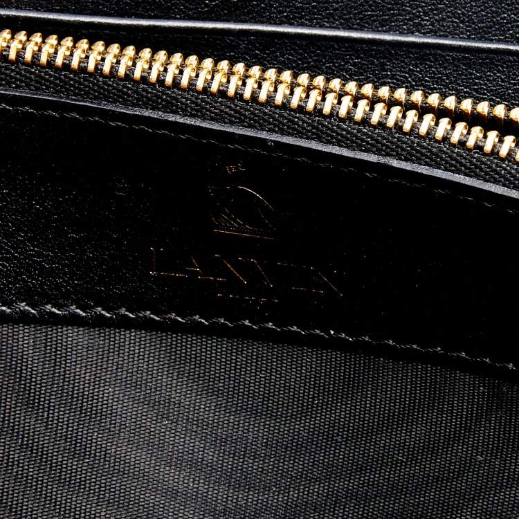 Pre Owned Lanvin Beige Python Zip Around Wallet