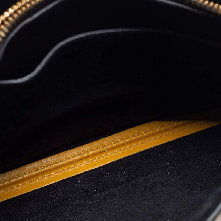 Pre Owned Lanvin Yellow Leather Mini Journee Tote