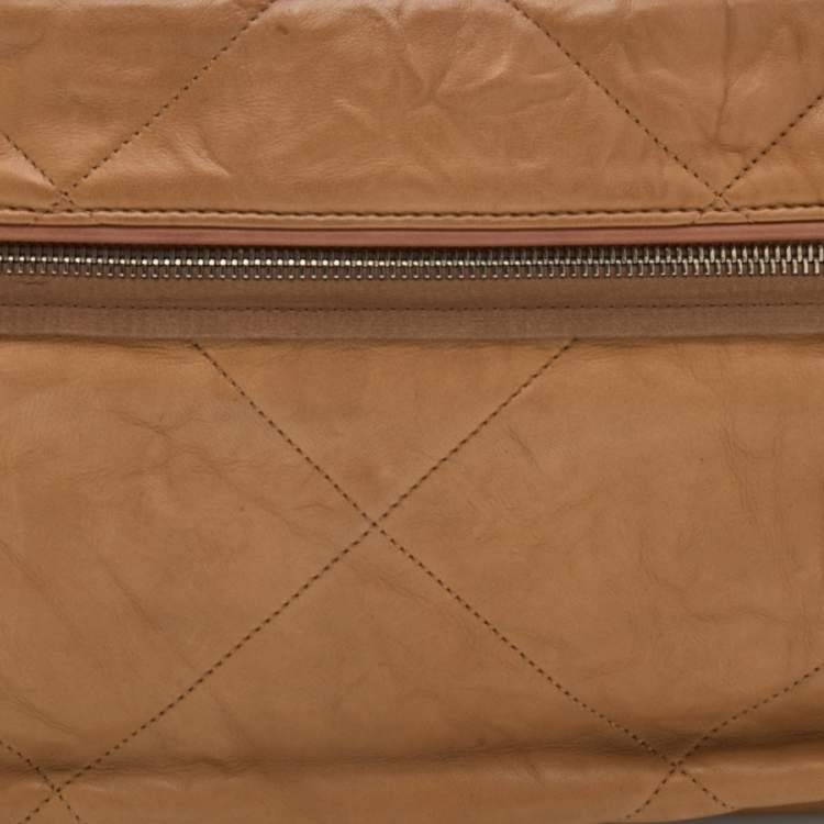 Pre Owned Lanvin Brown Quilted Leather Amalia Shoulder Bag