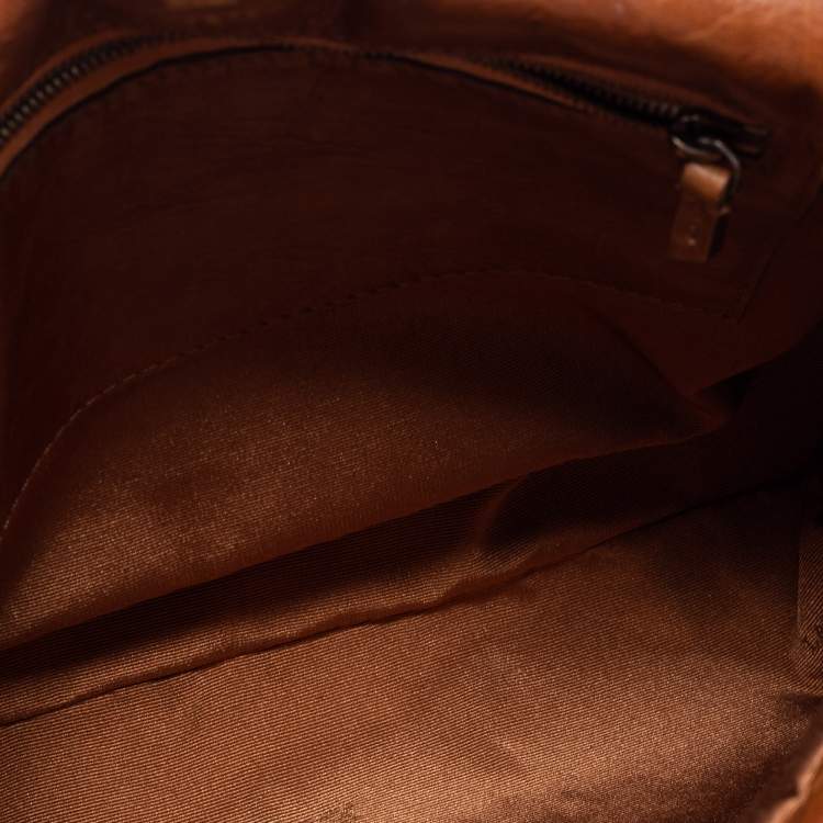 Pre Owned Lanvin Brown Quilted Leather Happy Shoulder Bag