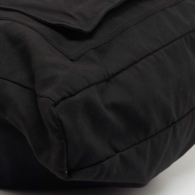 Pre Owned Lanvin Black Fabric Front Pocket Tote
