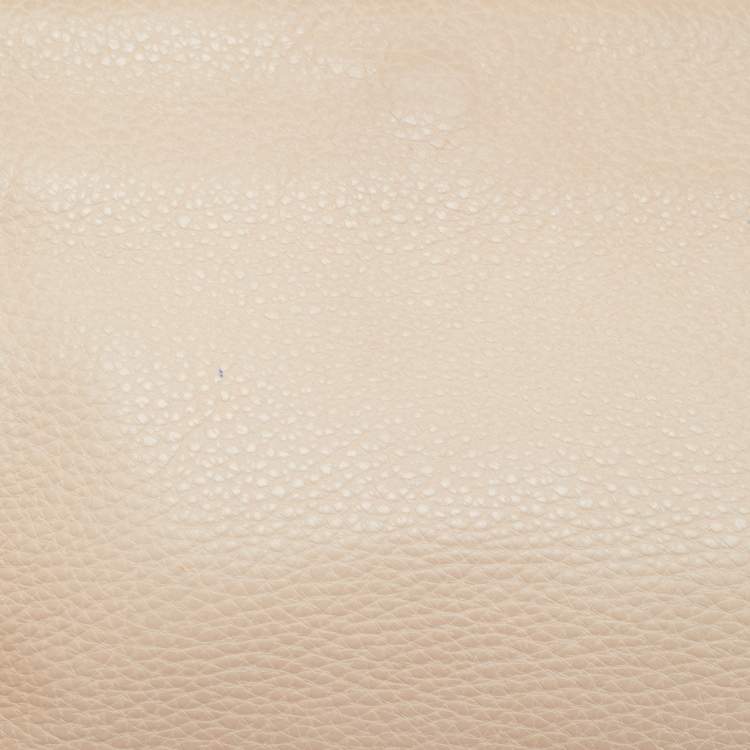 Pre Owned Lanvin Cream Leather Tassel Chain Shoulder Bag