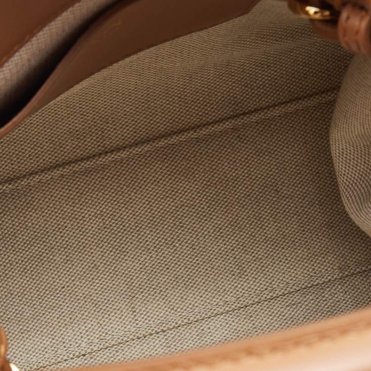 Pre Owned Lanvin Pink/Brown Printed Coated Canvas and Leather In&Out Tote